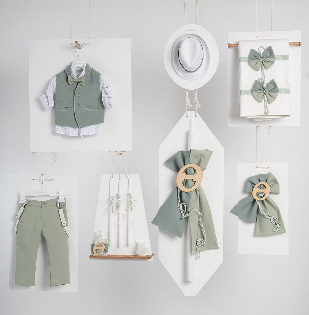 SET-JUAN-MINT-PICCOLINO Σετ βάπτισης αγόρι Juan Mint