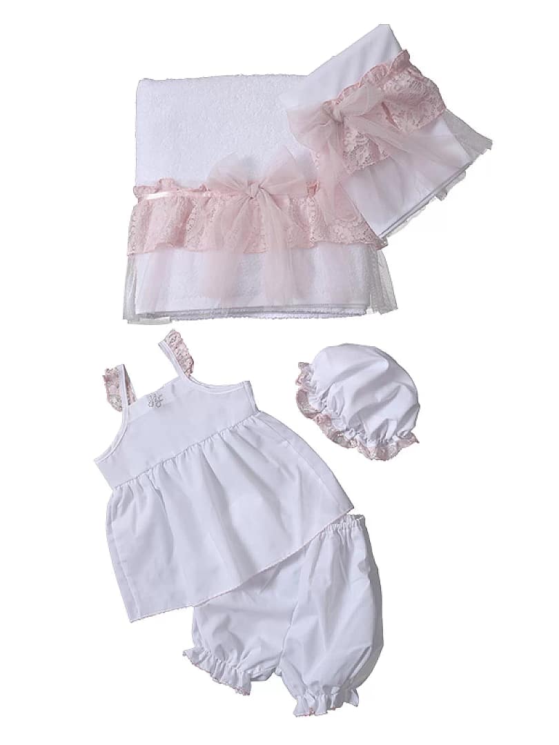 Λαδόπανα κορίτσι 1 Σετ Λαδόπανα Nora - WHITE